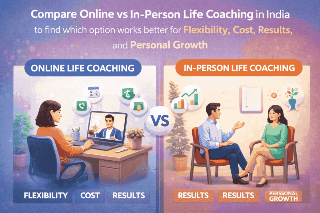 Online vs In-Person Life Coaching in India: Which Works Better