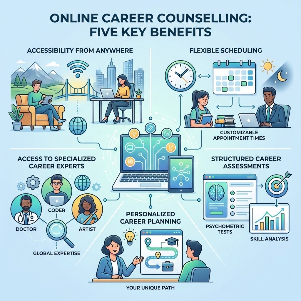 Top Benefits of Online Counselling for Career Guidance